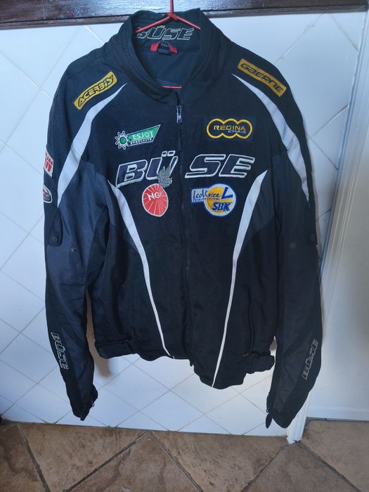 Conjunto fato mota motard calças casaco buse