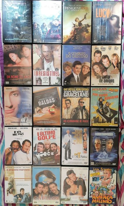 LOTE 186 DVD's Originais (LOTE 54) terror / comédia / romance / drama