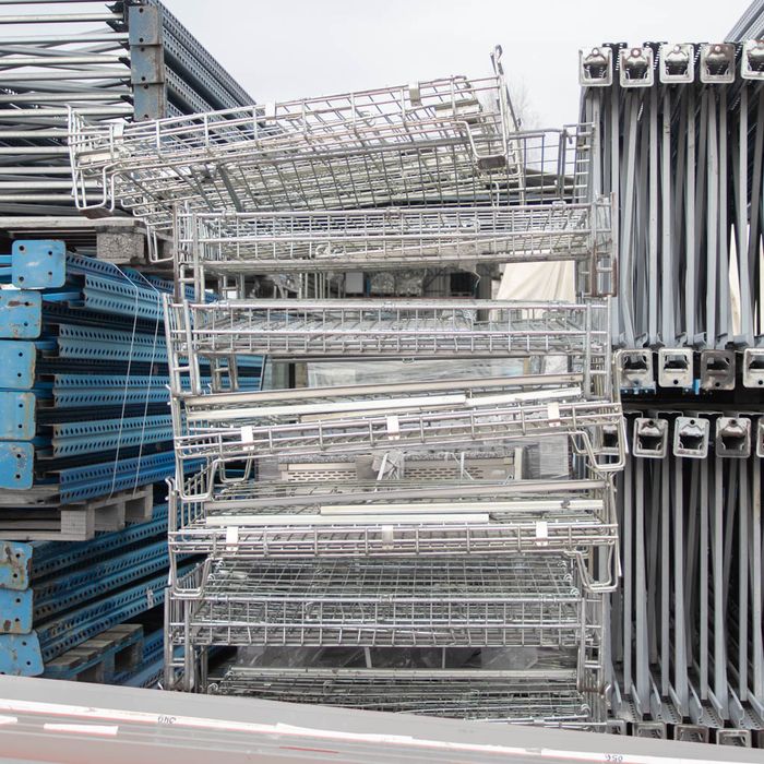 Pojemniki pojemnik siatkowy gitterbox KOSZ METALOWY składany