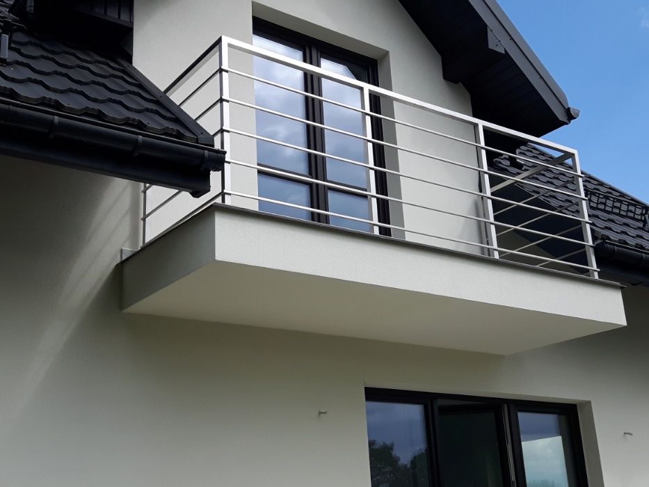 Balustrady, nierdzewne, malowane proszkowo