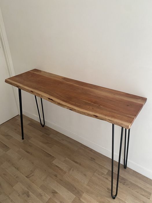 Consola de madeira maciça nova