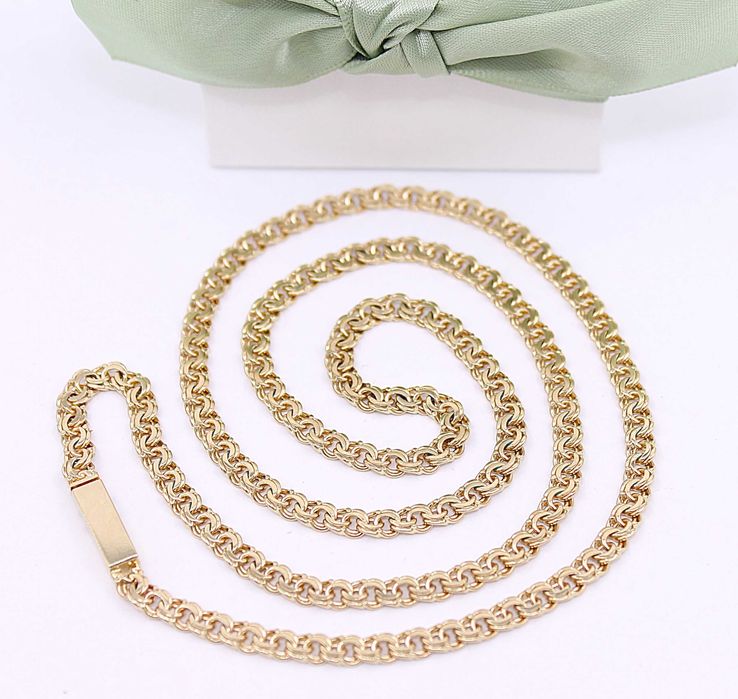 Złoty łańcuch p.585/23,40g - splot Garibaldi