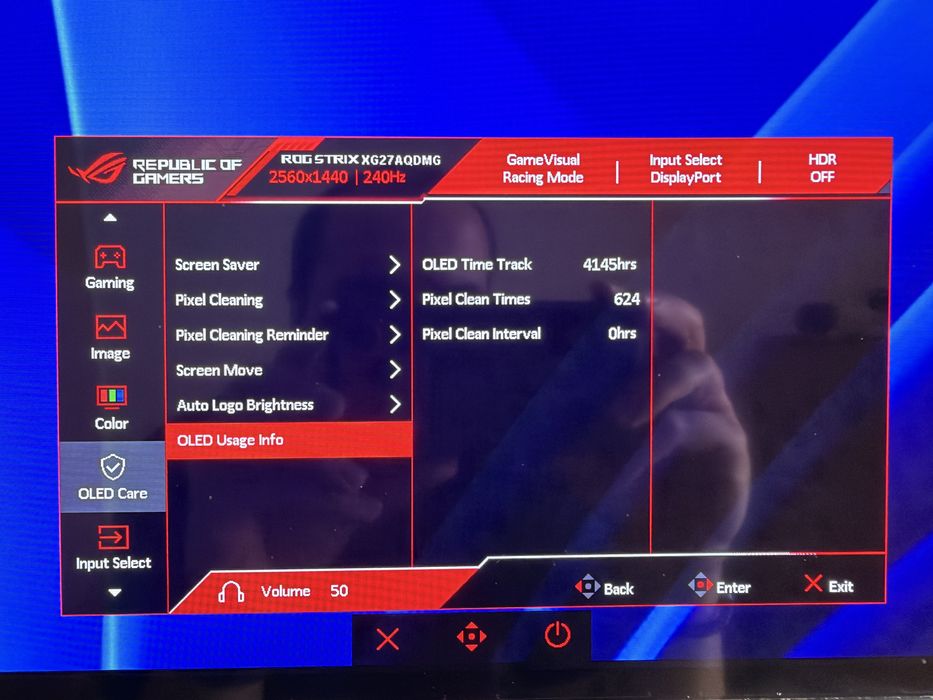 Monitor Asus Rog Strix OLED XG27AQDMG