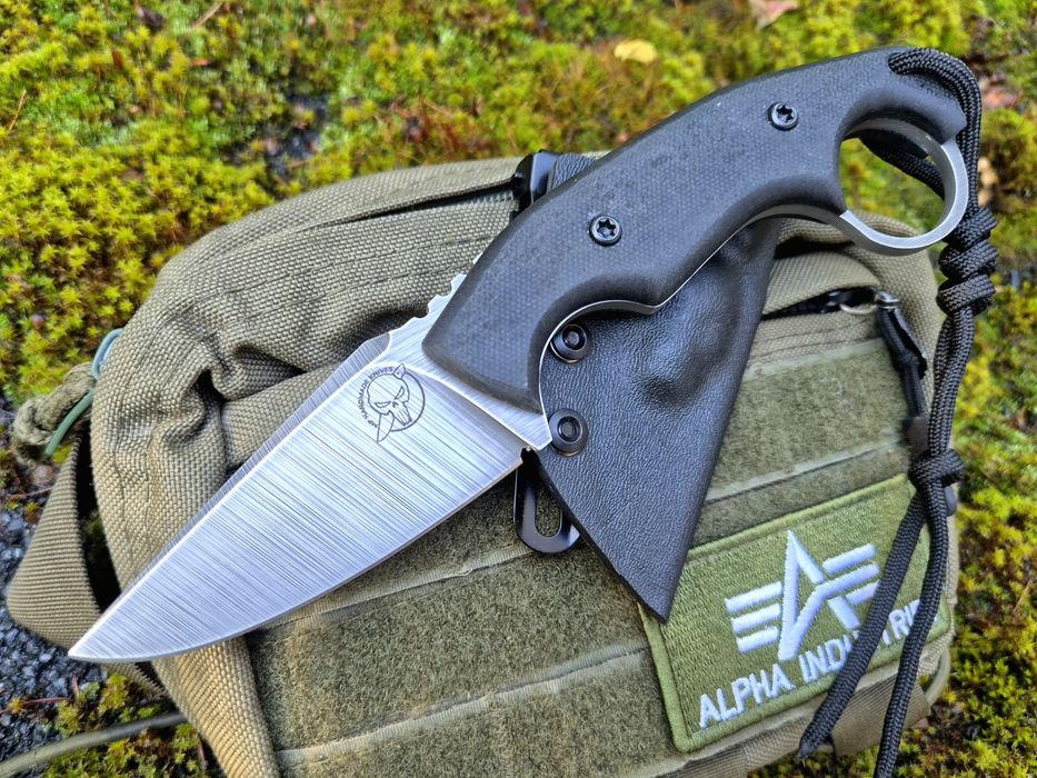 Nóż Custom , Handmade  , Stal 4h13 4mm, EDC,