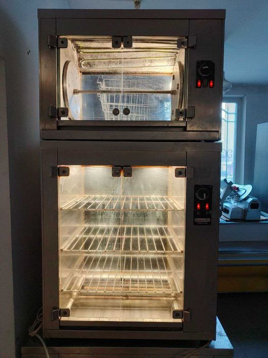 Апарат для курей гриль з тепловою вітриною