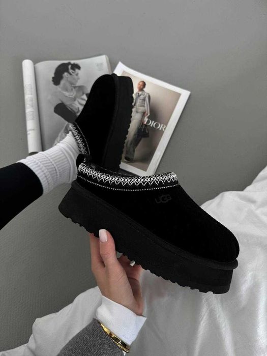 Угги/Угг/Уггі/Уги/Угі/UGG Australia Tasman Platform Black/Tazz Slipper