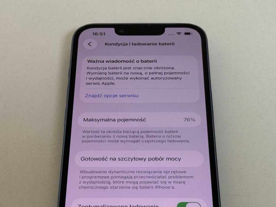 Apple iPhone 14 128GB Niebieski - Super Stan - Gwarancja + Etui i Szkło