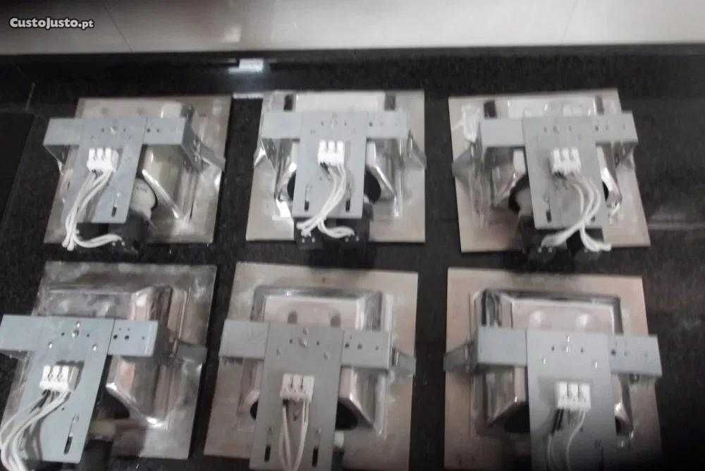 6 Focus iguais para Tectos em Pladur é de Lâmpadas de Casquilho Grosso