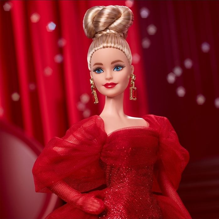 Колекційна лялька Barbie Signature Ruby Red 80-та річниця (JBJ17)
