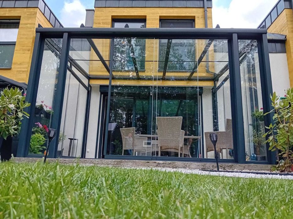 NEXHED Zadaszenie tarasu zadaszenie szklane dach tarasowy szklany dach