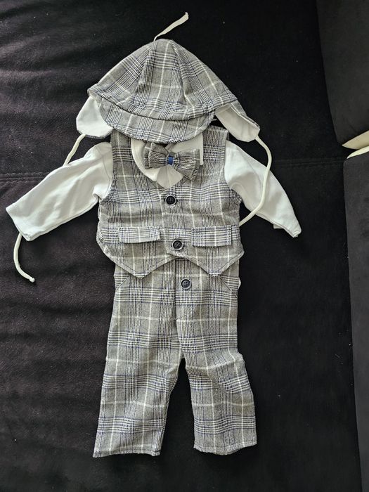 Ubranko do chrztu + kurteczka i buciki