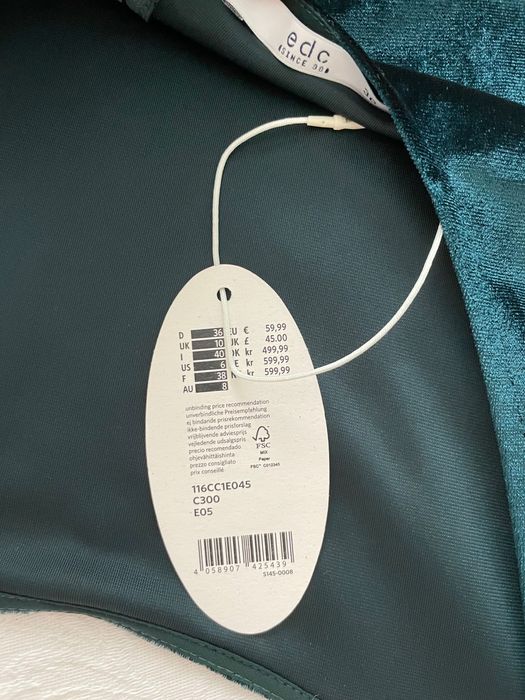 Vestido verde comprido