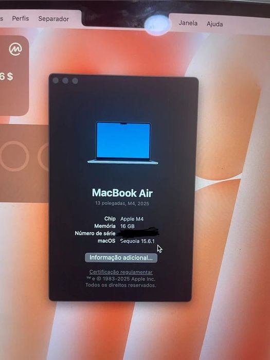 MacBook Air 13" | 2025 | M4 | 16GB | 256GB SSD