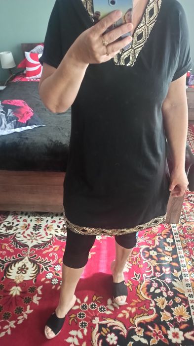 Tuniko sukienka z cekinami l/xl