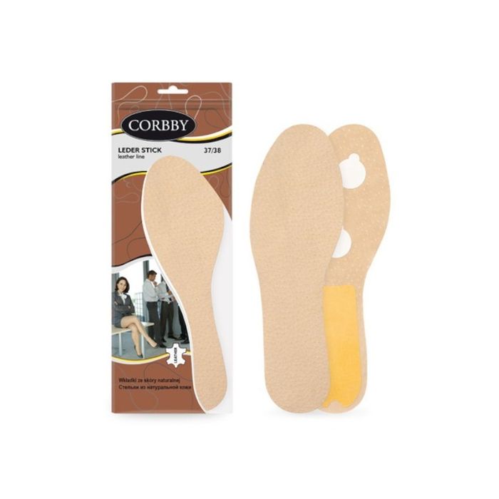 r. 43/44 - skórzane wkładki do butów leder stick corbby
