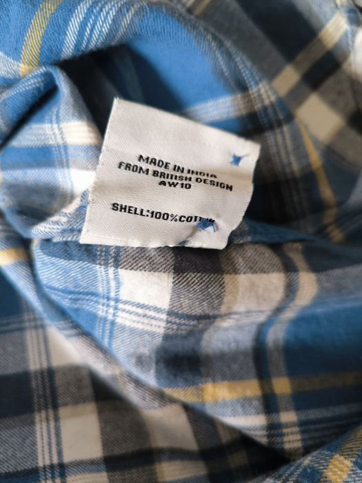 Superdry koszula męska w kratę S niebieska biała