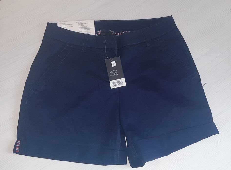 Шорти джинс, котон, льон