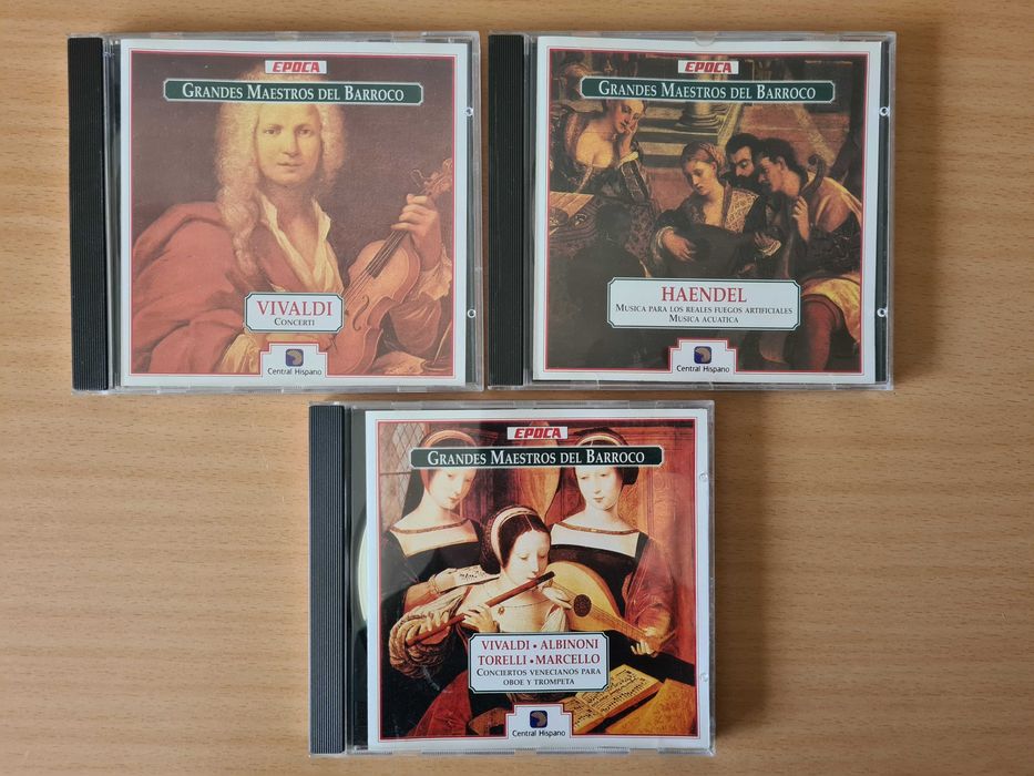 3 CDs audio dos "Grandes Maestros del Barroco"