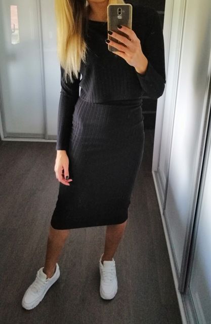 Komplet czarny, rozm. s/m