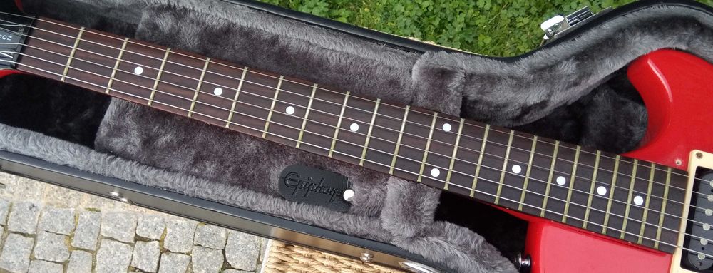 (Guitarra EPIPHONE GIBSON Made In Korea 1998 Rara ou On Off) e Estojo