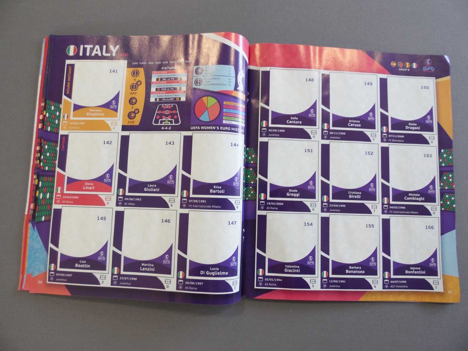 Colecção Completa UEFA Euro 2025 Women Panini
