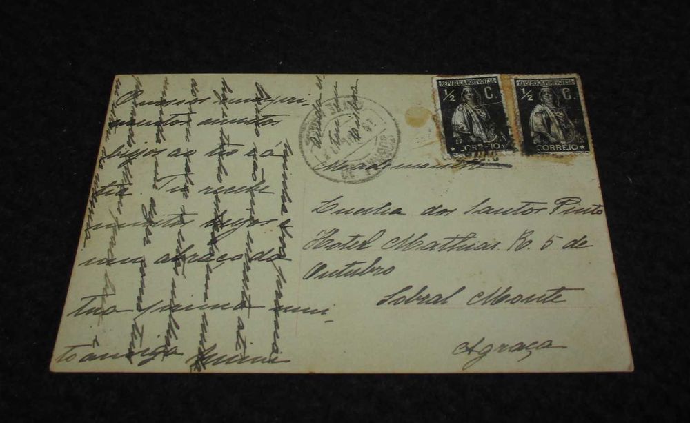 Postal Circulado Haute nouveauté jupe-culotte Moda Paris Vintage