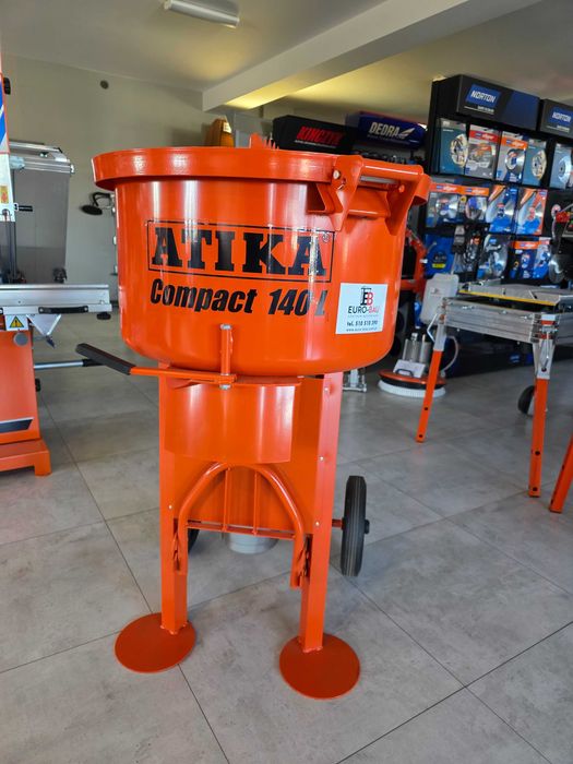 Betoniarka mieszalnik mikser ATIKA Compact 140L do kleju zaprawy