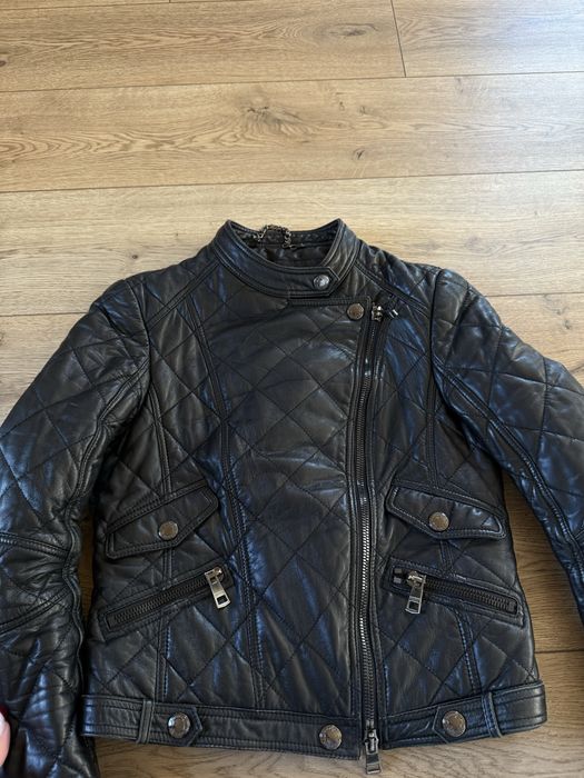 kurtka skórzana Burberry