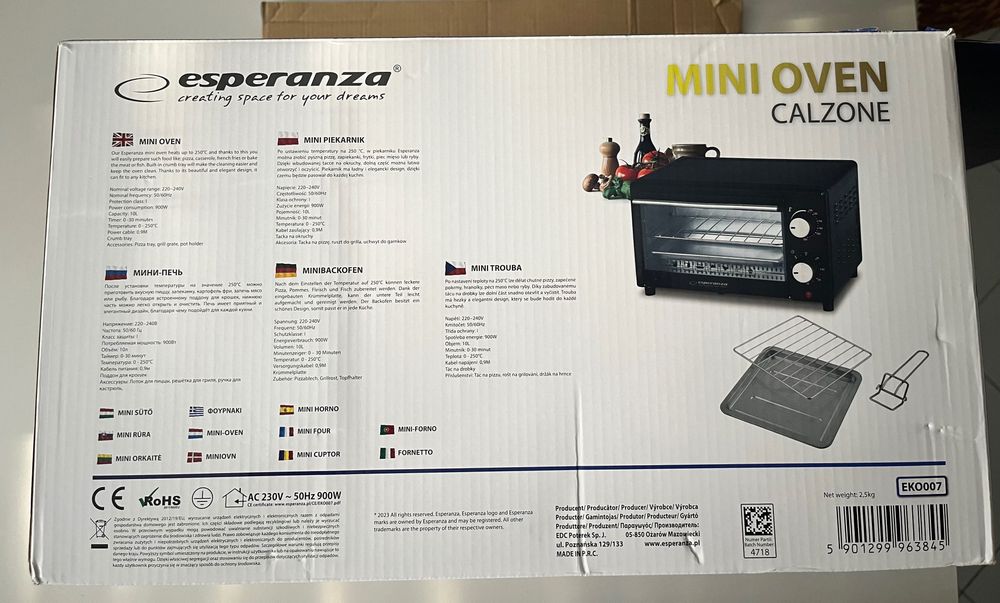 Mini piekarnik Esperanza