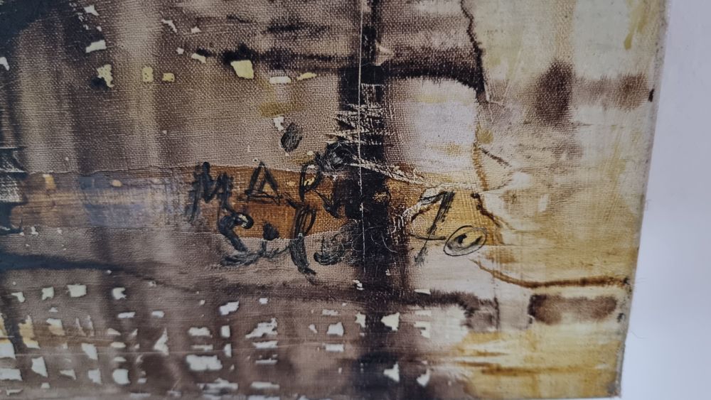 Pintura Original de Mário Silva  Assinada e Datada 1970