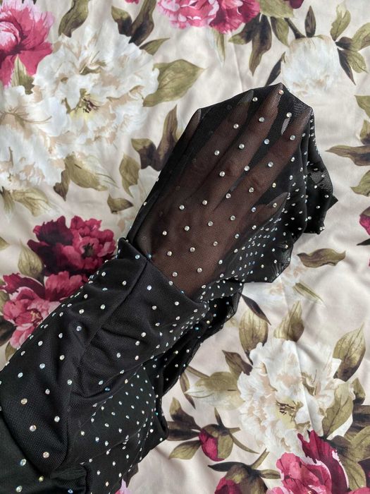 Spódnica NaaNaa 36 cyrkonie półprzezroczysta