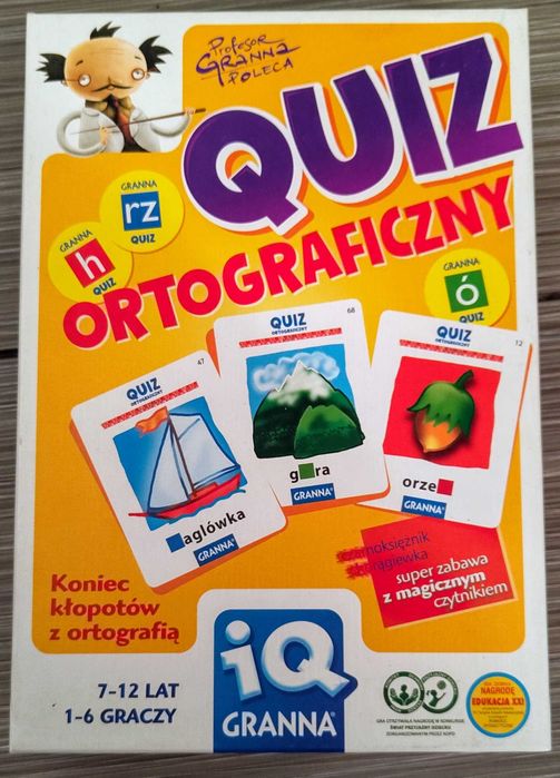 Mój pierwszy quiz ortograficzny GRANNA gra obrazkowa