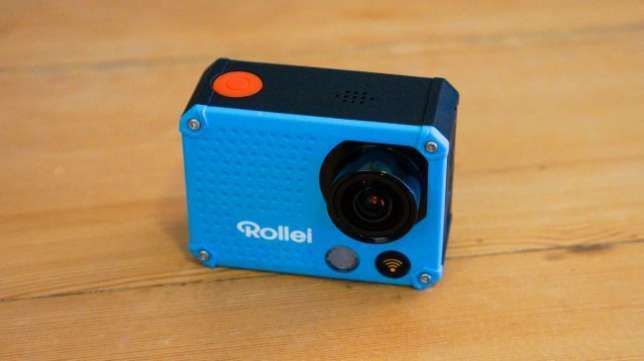ACTIONCAM Rollei 420 Azul com definicão 4k (c/ wi-fi e comando remoto)