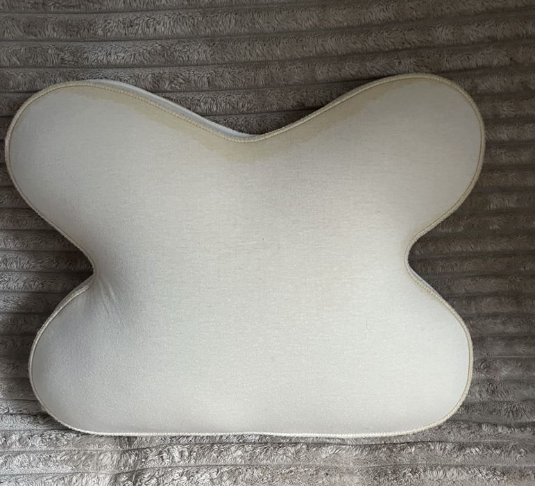 Килим овальний оливково-бежевий, подушка ортопедична