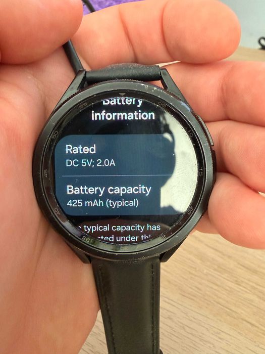 Samsung Galaxy Watch6 Classic 47mm Czarny + oryg. ładowarka + nowy pasek