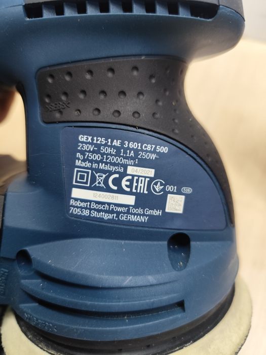 Bosch GEX 125-1 AE мережева орбітальна шліфувальна машинка Бош Оригіна