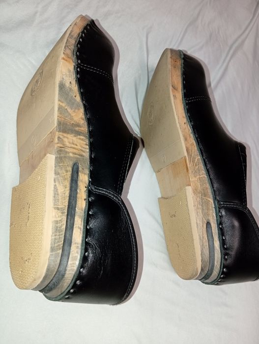 Стильные, кожаные Сабо (Клоги) на Деревянной подошве