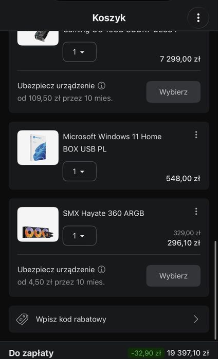 Komputer gamingowy ryzen7 9800X3D RTX5080 64gb ram ddr5