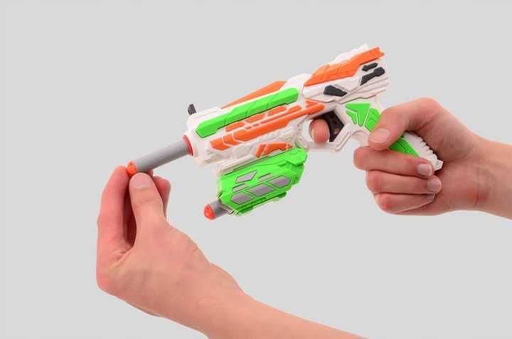 PISTOLET na strzałki piankowe WYRZUTNIA Broń zabawka dla dzieci 31055