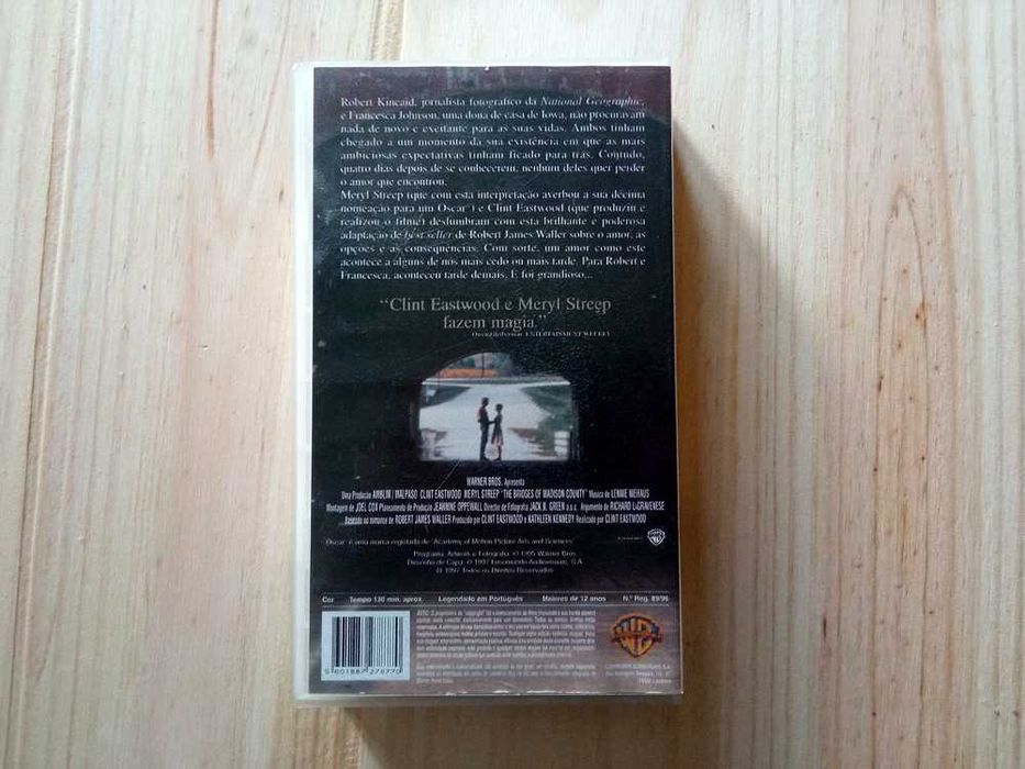 Filme As Pontes De Madison County - VHS