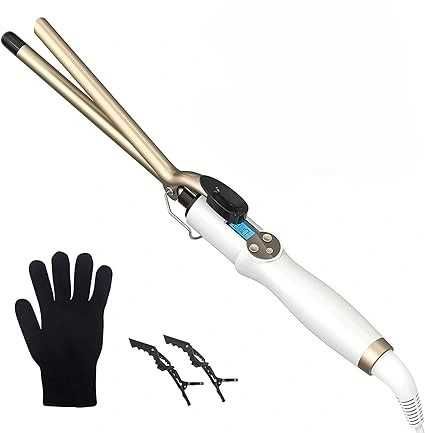 AIMERVO Afro lokówka do włosów 13 mm z zaciskiem 110-210°C