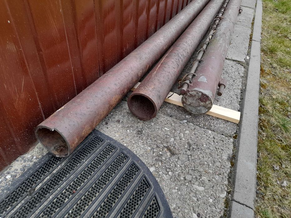Rury słupki fi 90mm, ścianka 5mm