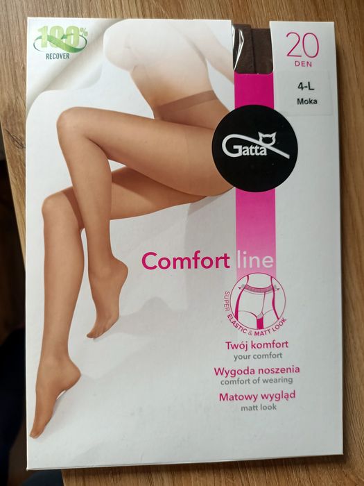 Rajstopy Gatta 20 den r. 4-L moka-brąz NOWE