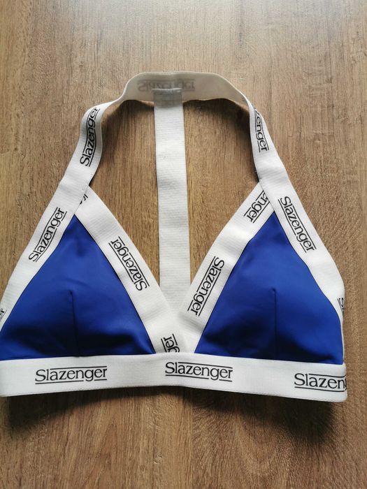 Góra od stroju kostiumu kąpielowego jednoczesciowy 14 XL L niebieski