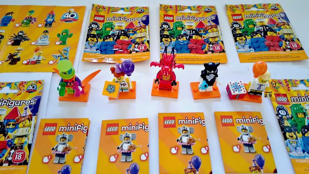 Lego 71021 Series 18 Minifiguras 5 colecção novas montadas