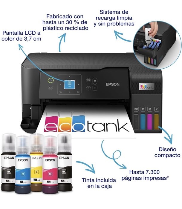 Impressora multifunções ECOTANK ET-2840 A4 WI-FI