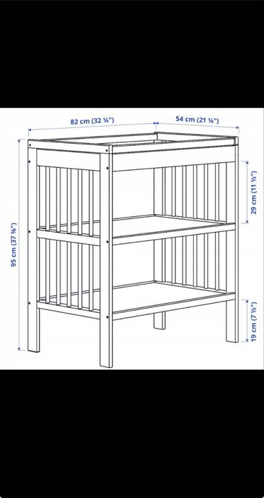 IKEA GULLIVER stół do przewijania przewijak biały