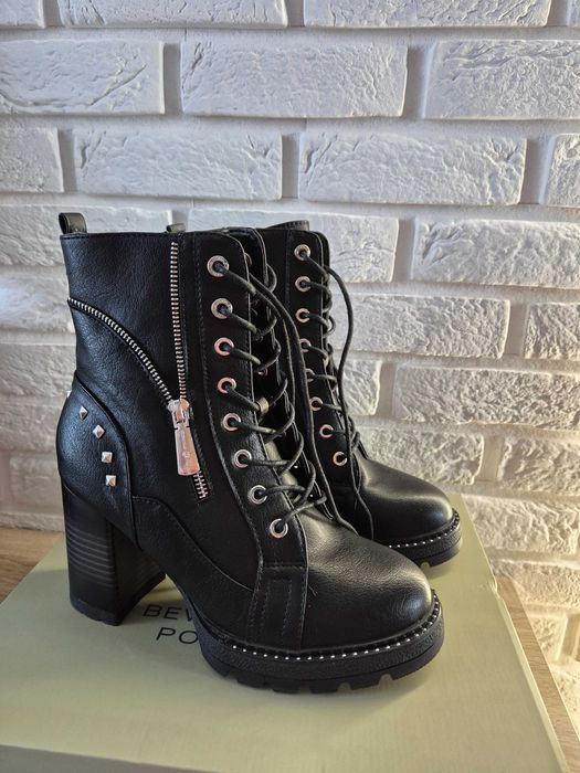 Czarne botki Beverly Hills Polo Club