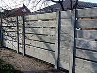 Еврозабор.Ворота.Забор Жалюзи,из профнастила.Пiдмурiвка бетонная.Днепр