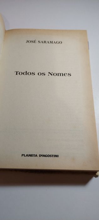 Todos os Nomes - José Saramago